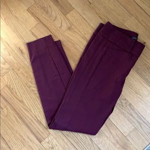 The Limited tuxedo style Wine colored work pants
